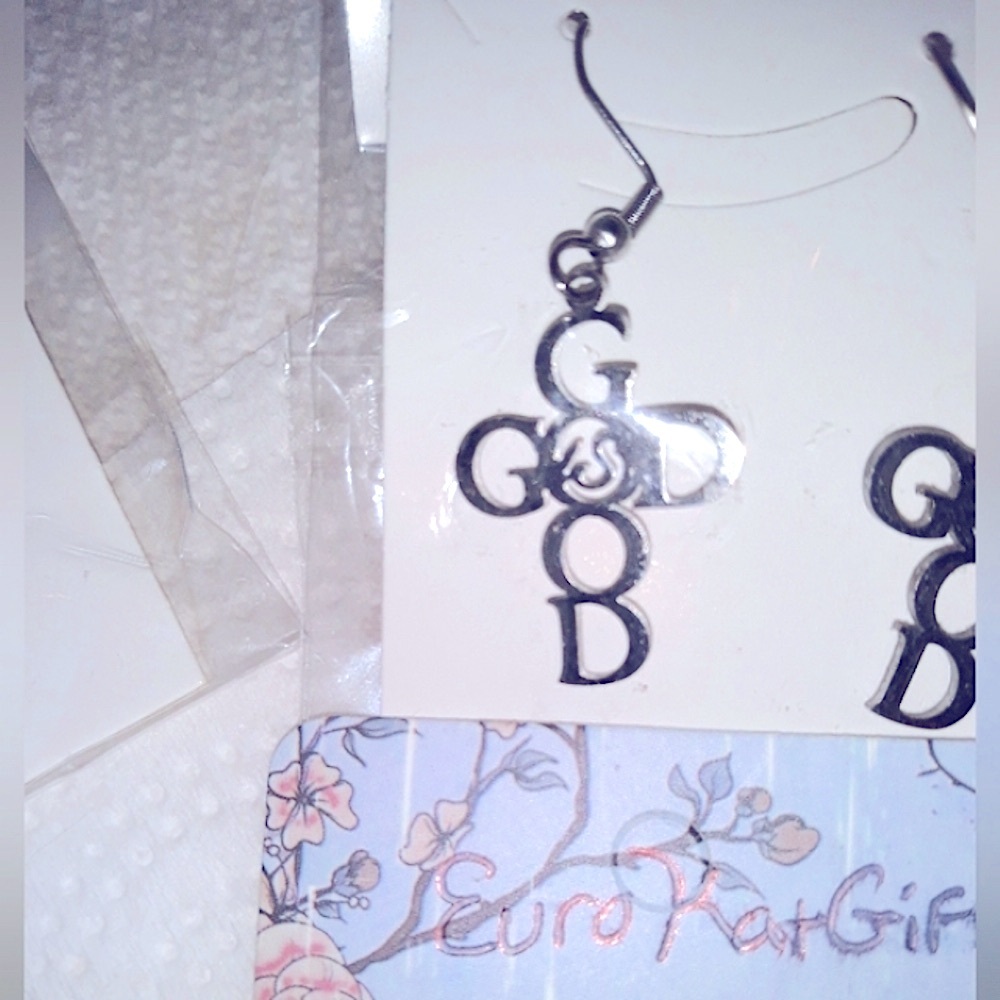 Cross Necklace Silver‎ Pendant GRACE Charm on 18-22"chain NEW… - Picture 6 of 10